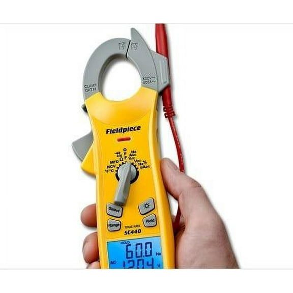 Fieldpiece SC440 SC440, Essential Clamp Meter w/ True RMS & Magnetic Strap, replacement for SC420, SC77