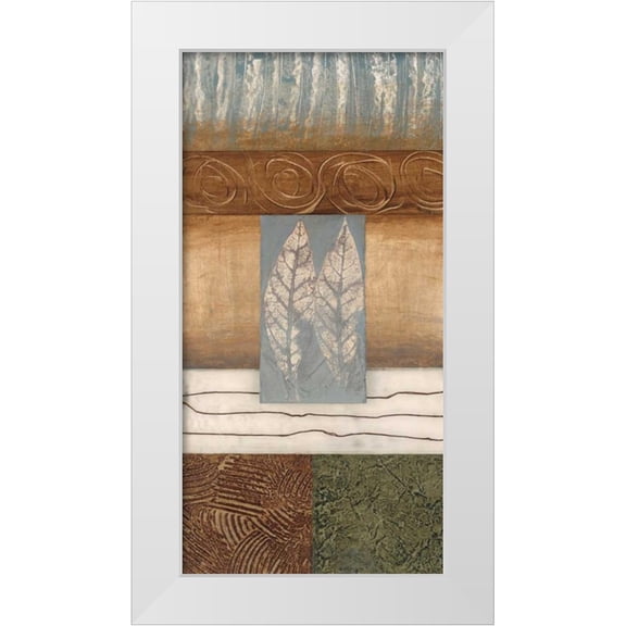 Fields, Laurie 9x14 White Modern Wood Framed Museum Art Print Titled - Leaflet II