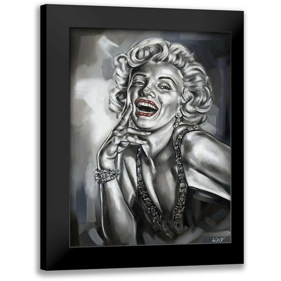 Fields, Wendy 11x14 Black Modern Framed Museum Art Print Titled - Marilin Monro