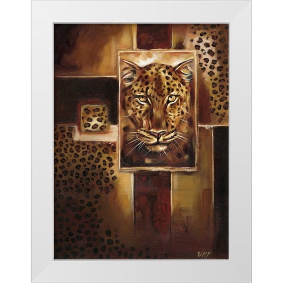 Fields, Wendy 11x14 White Modern Wood Framed Museum Art Print Titled - Leopards print