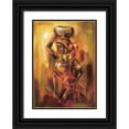 thumbnail image 1 of Fields, Wendy 24x32 Black Ornate Wood Framed with Double Matting Museum Art Print Titled - Watercarrier II, 1 of 4