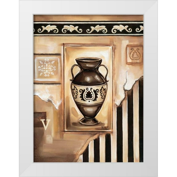 Fields, Wendy 25x32 White Modern Wood Framed Museum Art Print Titled - Vase II
