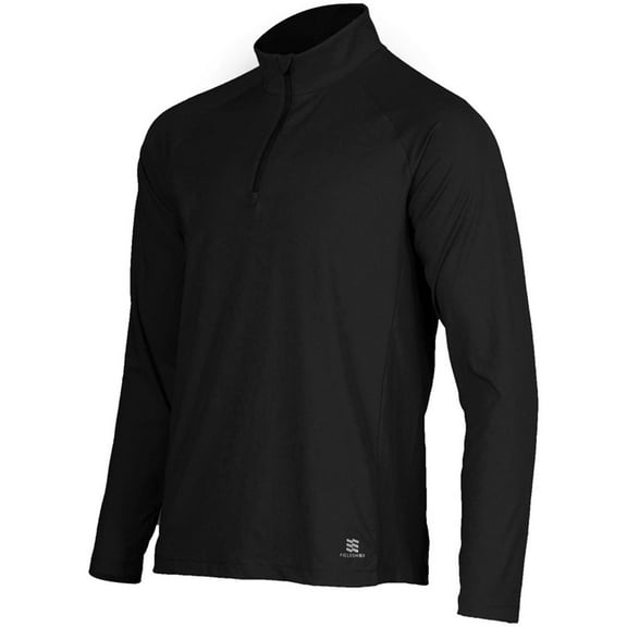 Mobile Cooling Mens Black Long Sleeve Shirt 1/4 Zip in Large