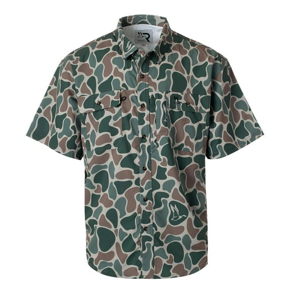 Fieldstone Mens Camo Roost Button Shirt