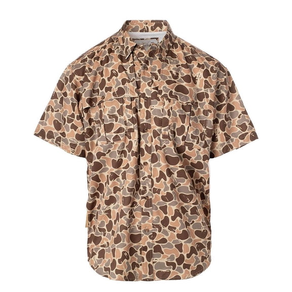 Fieldstone Mens Camo Woodlands Button Shirt