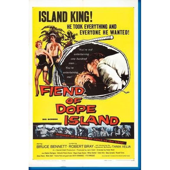 Fiend Of Dope Island Movie Poster Art Poster 24x36 Unframed, Age: Adults, Rectangle Poster Time