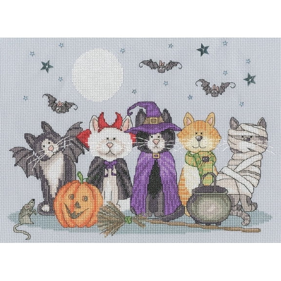 Bothy Threads Fiendish Felines Counted Cross-Stitch Kit