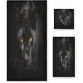 thumbnail image 1 of Fierce Black Panther 3-Piece Towel Set,Soft Absorbent Quick Dry Bath Towels Sets,1 Bath Towel,1 Hand Towel,1 Washcloth,for Bathing Home Hotel Gym Spa Wash cloth, 1 of 7