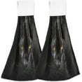thumbnail image 1 of Fierce Black Panther Hand Towels Set of 2 Soft Absorbent Kitchen Hanging Towels Dish Cloths Bathroom Hand Towels with Loop & Hook for Kitchen Bathroom Wash cloth, 1 of 7
