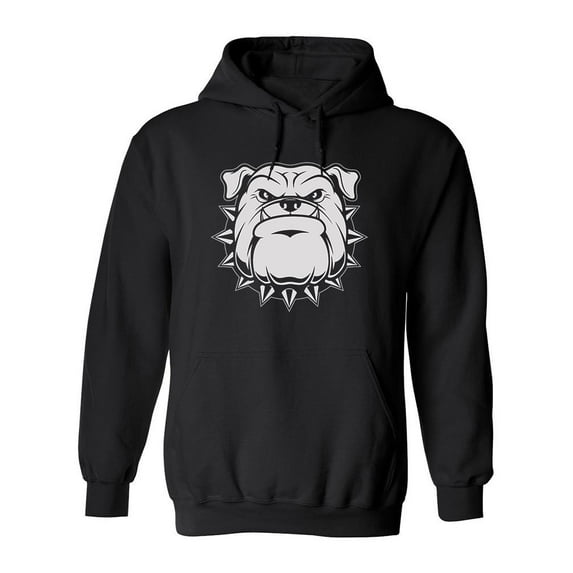 Fierce Bulldog Hoodie Men -Image by Shutterstock, Male Large