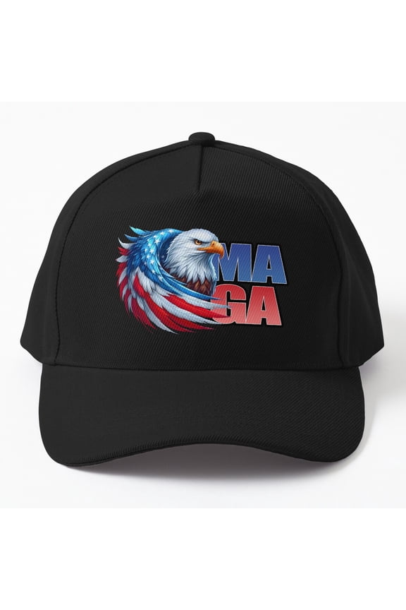 Fierce Eagle MAGA Baseball Hat, Bold American Bird Statement Graphic, Classic Cap