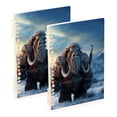 thumbnail image 1 of Fierce Elephant Iceberg Ring Binder Notebook Journey Note Diary College Ruled Spiral Notebook Study Loose Leaf Paper A5 60 Pages, 1 of 8