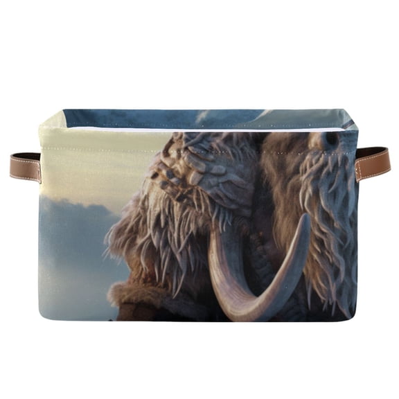 Fierce Elephant Iceberg Storage Bins Baskets With Handles Storage Box Clothes Organizer Organization Toys