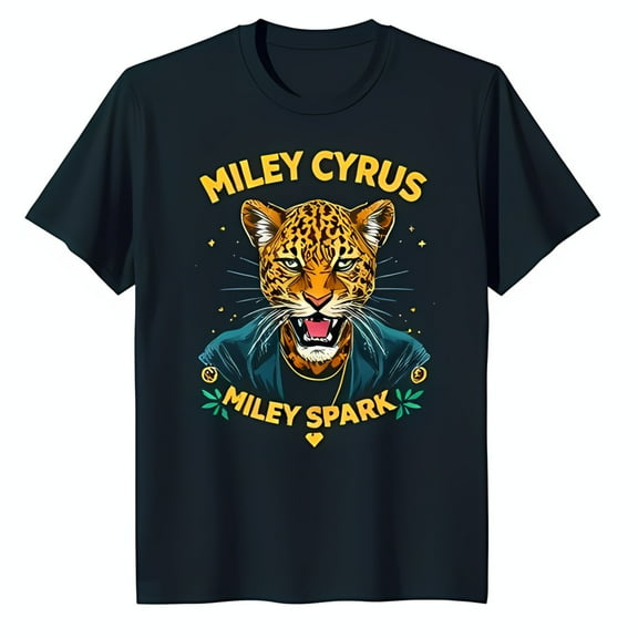 Fierce Graphic T-Shirt with Miley Cyrus Design