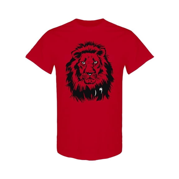 Fierce Lion Design T-Shirt Men -Image by Shutterstock, Male Large