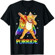 Fierce Pride: Rainbow Cat Dab Tee - Celebrate Your Style