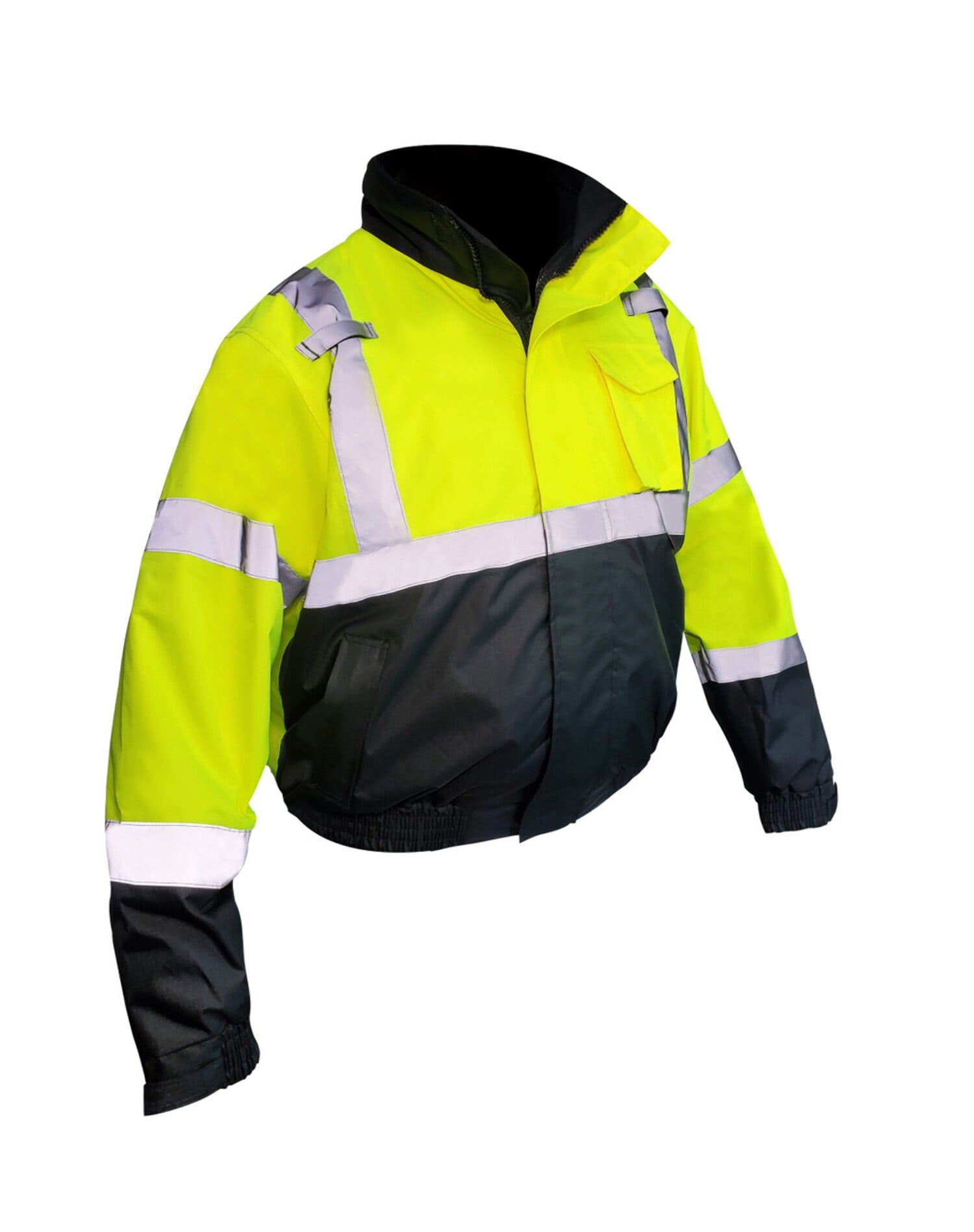 Fierce Safety 3in1 Superior HiVis Lime Class 3 Bomber Safety