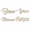 thumbnail image 1 of Fierce Sign Unfinished Wood Cutout Home Decor DIY Option 1- 48" Wide / 1/4", 1 of 3