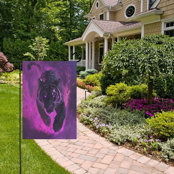 Fierce Tiger Garden Flag Double Sided 12 x 18 Inch Outside Yard Decoration Outdoor Flag