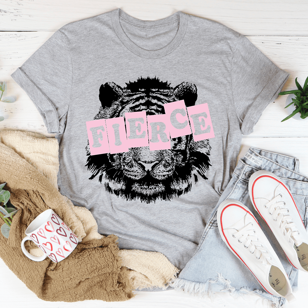 Fierce Tiger Vintage-Wash Long-Sleeve Graphic Tee