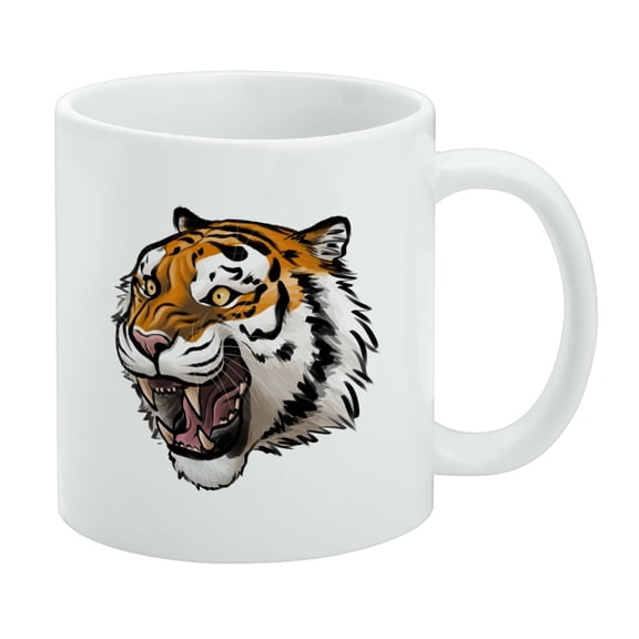Fierce Tiger White Mug