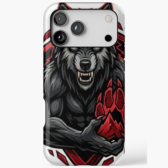 Fierce Wolf Paw for iPhone Case 11 through 17 Pro Max