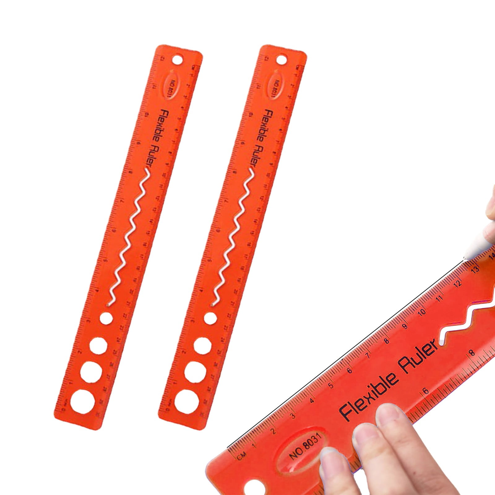 Fieroe Ruler, Ruler 2Pcs Red, Measuring Ruler 2X Ruler - Walmart.com