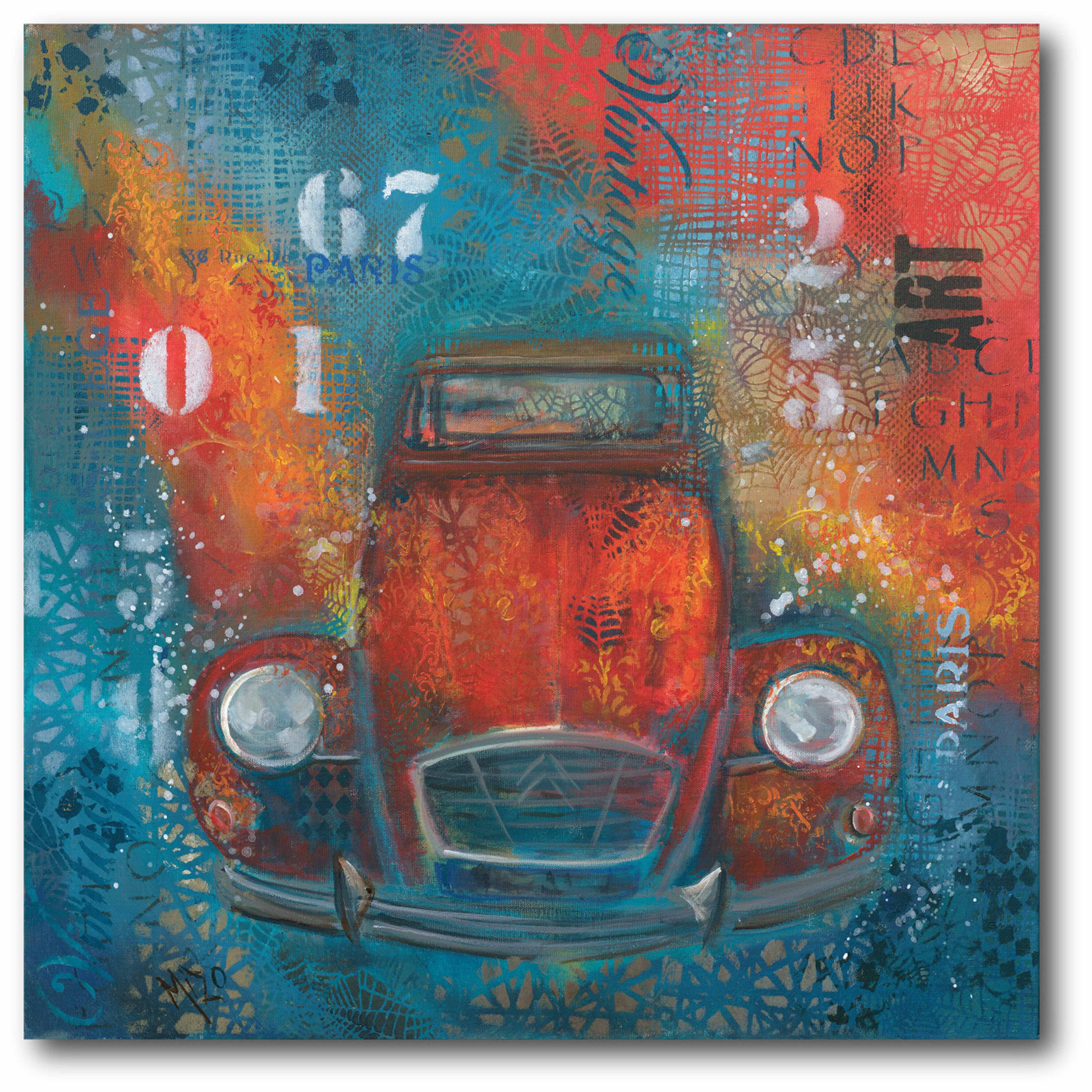 Fiery Beetle Gallery-Wrapped Canvas Wall Art, 16x16
