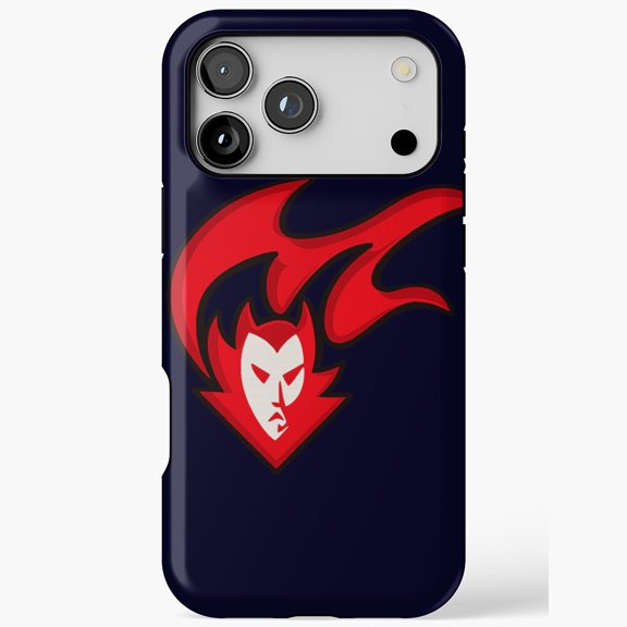 Fiery Devil Horns Flames Graphic for iPhone Case 11 through 17 Pro Max