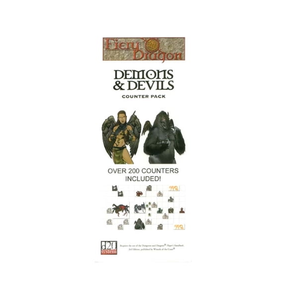 Fiery Dragon Productions Counter Pack #1 - Demons & Devils New
