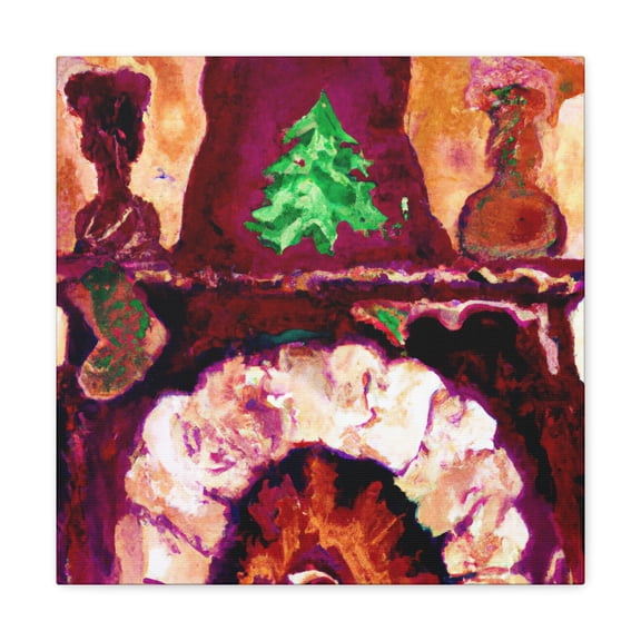 Fiery Flames of Winter - Canvas