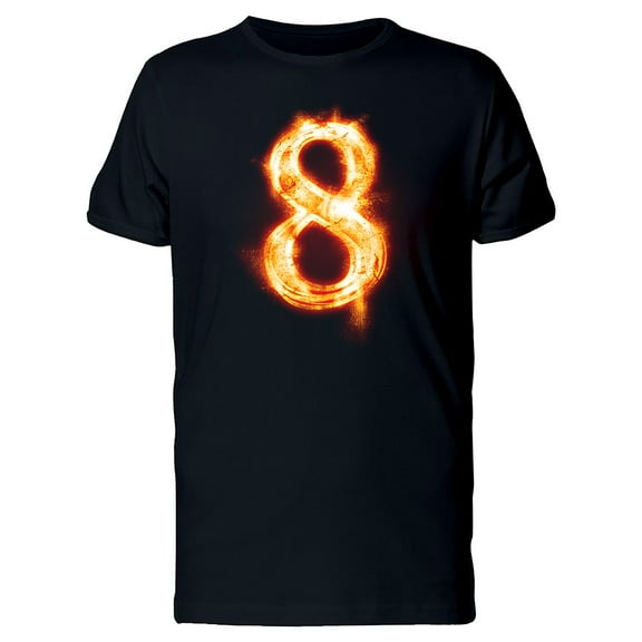 Fiery Font 8 Tee Men's -Image by Shutterstock