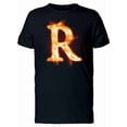 thumbnail image 1 of Fiery Font Letter R Tee Men's -Image by Shutterstock, 1 of 2