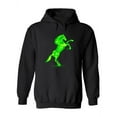 thumbnail image 1 of Fiery Green  Hoodie Women -Image by Shutterstock, Female XX-Large, 1 of 4