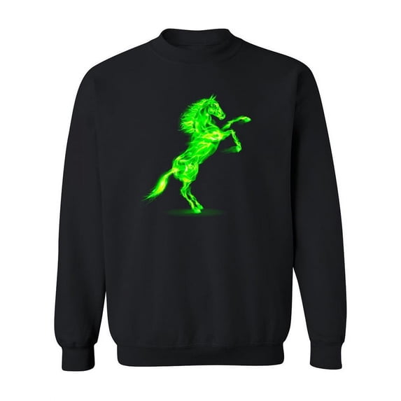 Fiery Horse Rearing Up Sweatshirt Women -Image by Shutterstock, Female 4X-Large