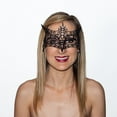 thumbnail image 1 of Fiery Kitsune Black Lace Venetian Victorian Mask, Masquerade Mask by Sunnywood, 1 of 1