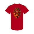 thumbnail image 1 of Fiery Lion Head T-Shirt Men -Image by Shutterstock, Male Large, 1 of 2