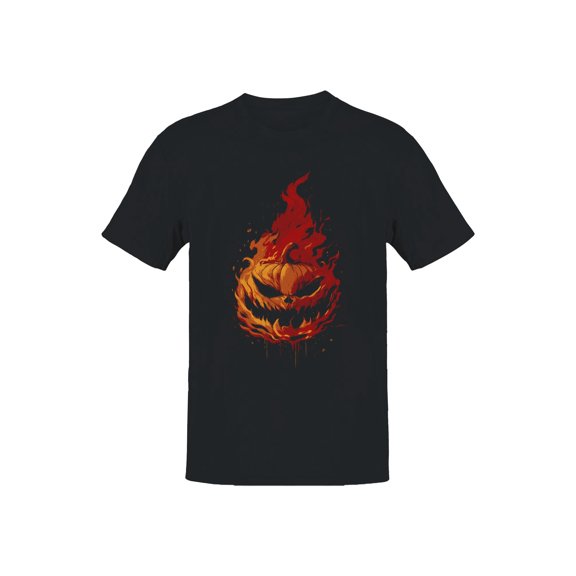 Fiery Pumpkin Inferno Men's T-shirt