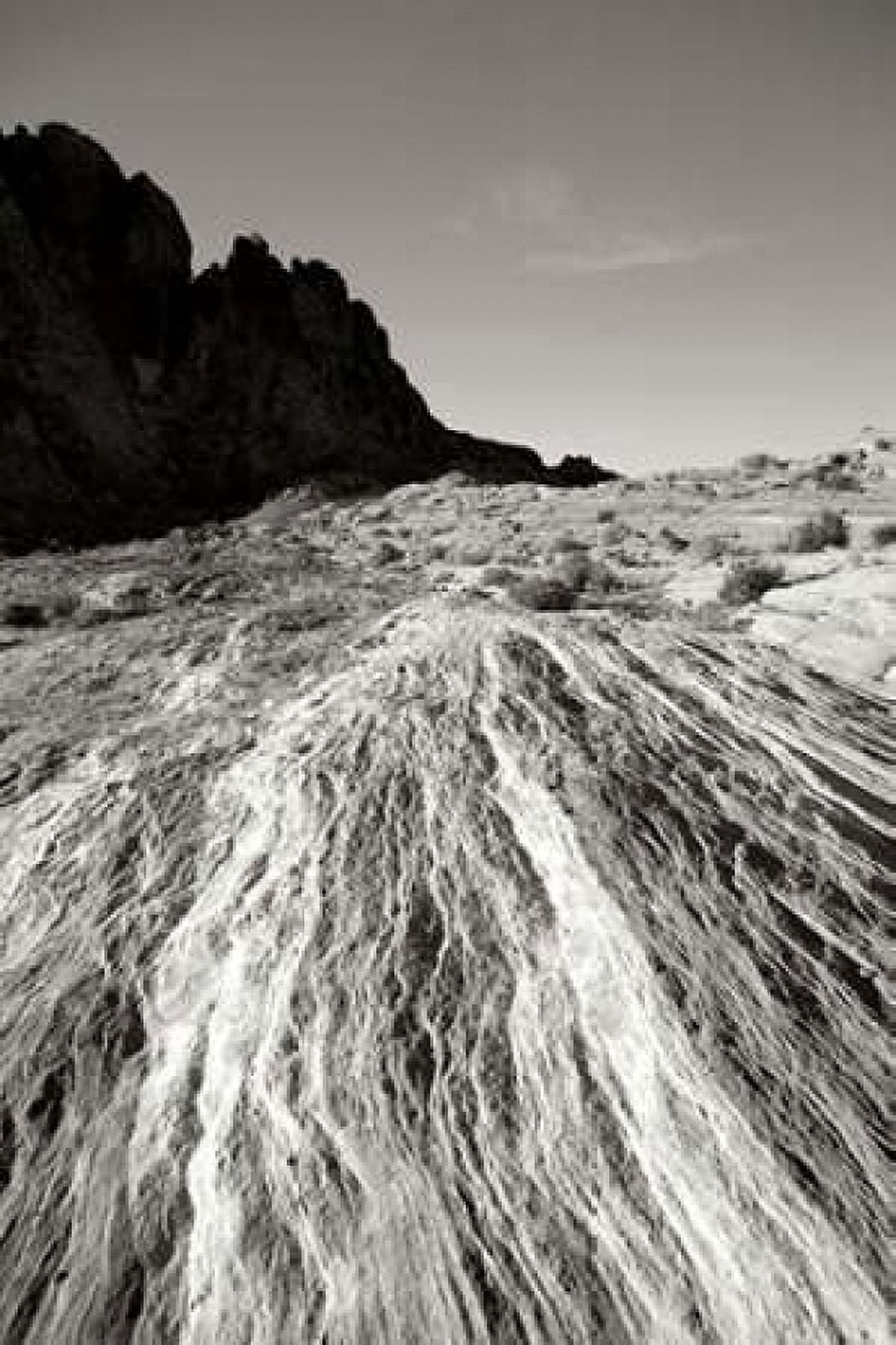 Fiery Sandstone BW Canvas Art - Douglas Taylor (12 x 18)