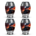 thumbnail image 1 of Fiery Sunset Cremation Keepsake Urns For Ashes - Decorative Urns For Ashes - Urn For Ashes Adult Male - Remains Urn - Urn For Adult Female Ashes - Small Urns For Ashes Set Of 4 (Size - 3inch, 4pcs), 1 of 5