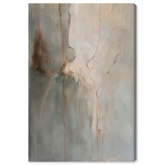 Fiery Traces II Canvas Minimalist Abstract by Art Remedy, Gallery Wrapped, 16" x 24"
