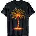 thumbnail image 1 of Fiery Tree Black T-Shirt Unique Ember Design for Bold Style, 1 of 5