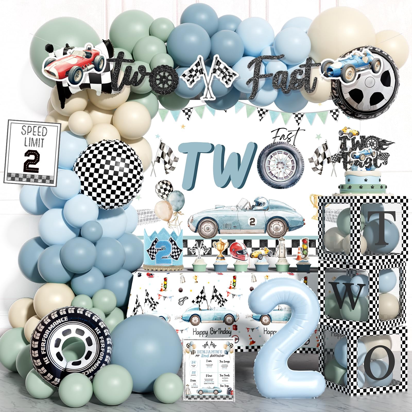 Toddler Birthday Decor Two Fast 2 Curious Cake Topper Svg Birthday ...