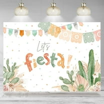 Let's Fiesta Backdrop Boho Blush Pink Floral Cactus Celebration Photography Background Fiesta Party Decoration Supplies Favors Cake Table Banner Photo Booth Studio Props