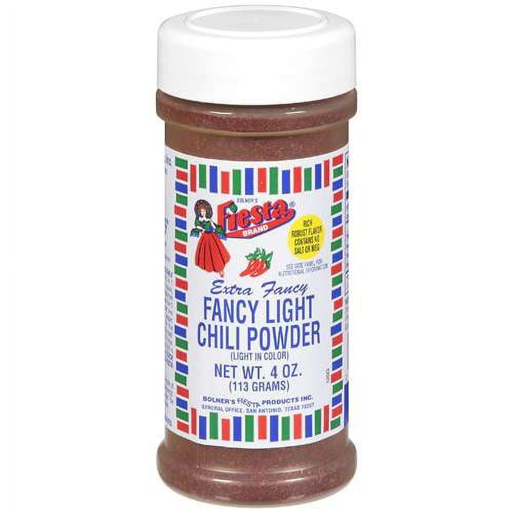 Fiesta Brand Fancy Light Chili Powder, 4 oz Jar