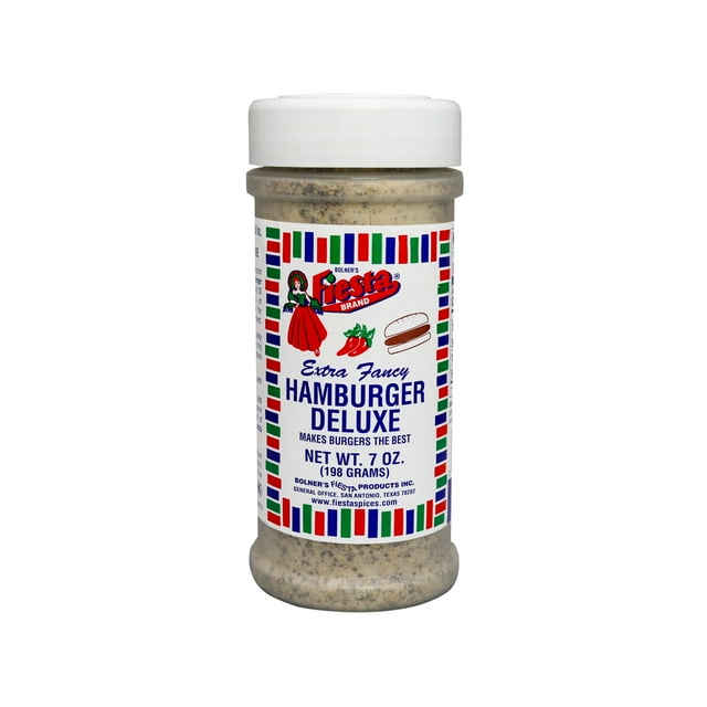 Fiesta Brand Hamburger Deluxe Seasoning, 7 oz jar