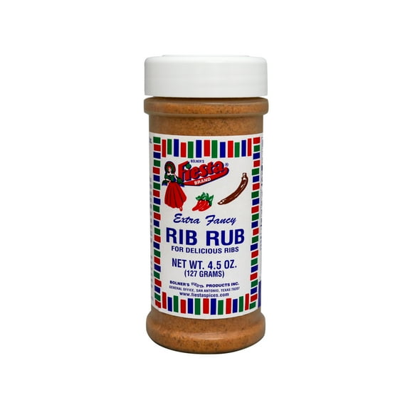 Fiesta Brand Rib Rub Seasoning, 4.5 oz Jar