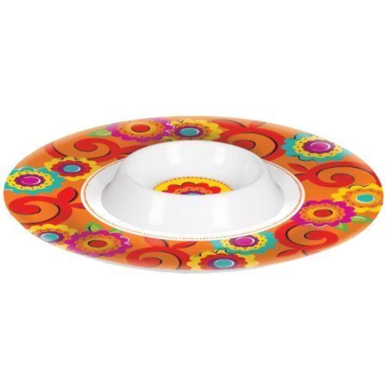 Fiesta Chip And Dip Bowl