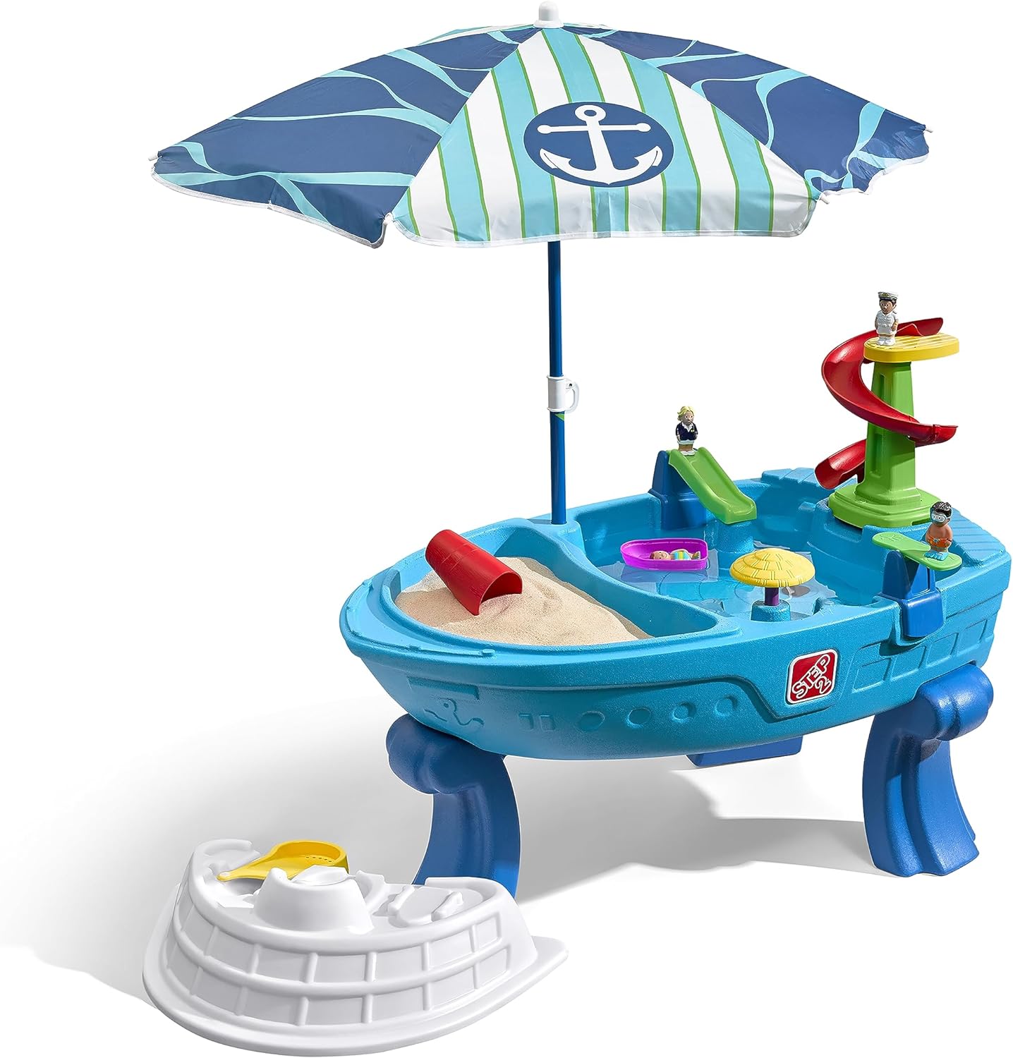 Fiesta Cruise Sand & Water Table with Umbrella, Kids Activity Sensory ...