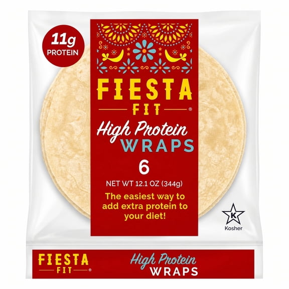 Fiesta Fit High Protein Flour Tortillas, 12 oz, 3 Packs
